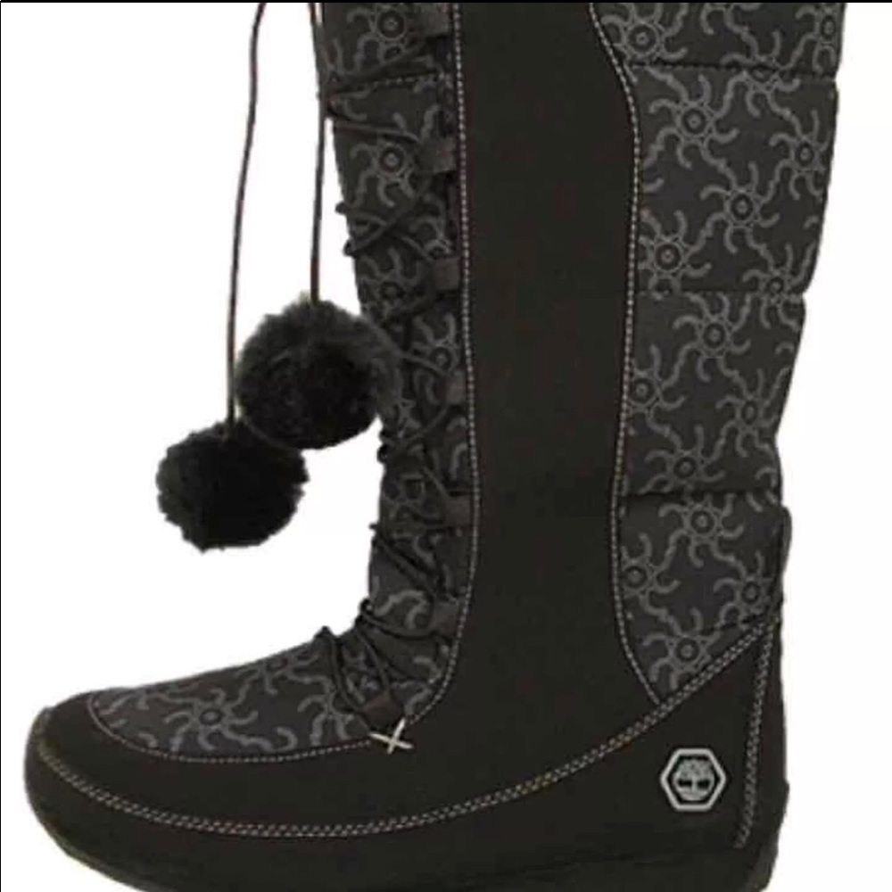 🕶🕶 Timberland Black Girls Boots Size 6🕶🕶